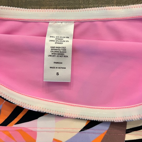 KIKIRIO SWIM BANDEAU FLORAL TOP SIZE SMALL NWT - Picture 3 of 4